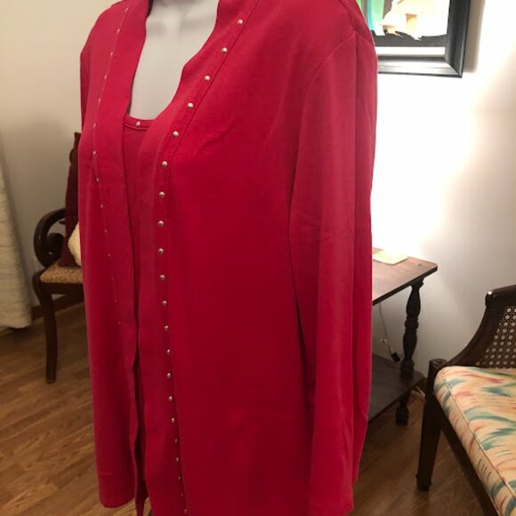 Rafaella Sweater & Tank Set - Pink Size XL - Picture 6 of 10